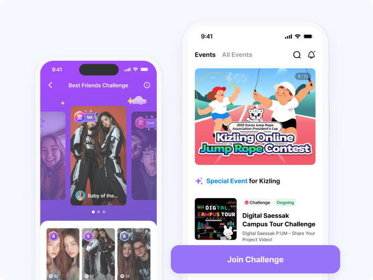 Build achievements through challenges